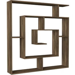 Βιβλιοθήκη ArteLibre Ithaki από Μοριοσανίδα 125x22x130cm - Καφέ