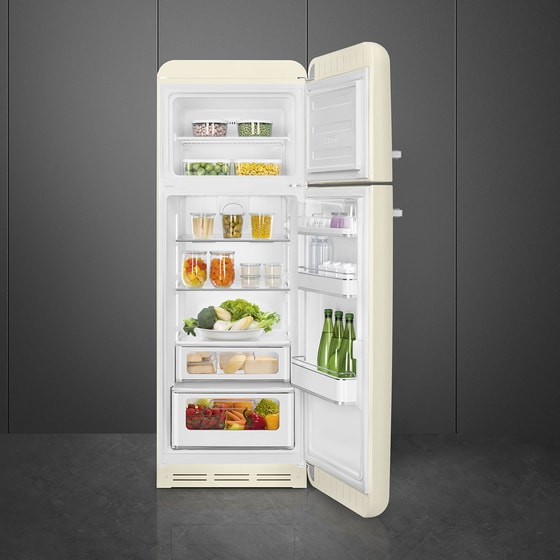 SMEG FAB30RCR5 294 Lt Μπεζ Δίπορτο Ψυγείο image 2