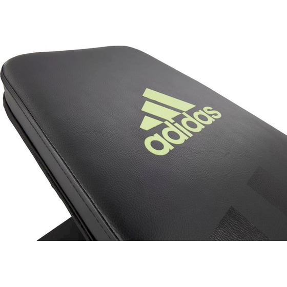 Οριζόντιος Πάγκος Γυμναστικής Adidas Performance Flat Bench ADBE-10222 119x48.5x42cm - Μαύρο/ Πράσινο image 1