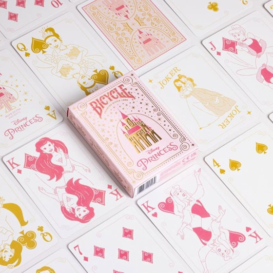 Τράπουλα Bicycle - Disney Princess Pink & Navy image 1