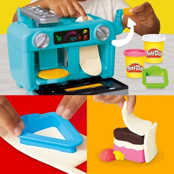 Hasbro Play-Doh Super Slice Cake Playet (G0497) image 6
