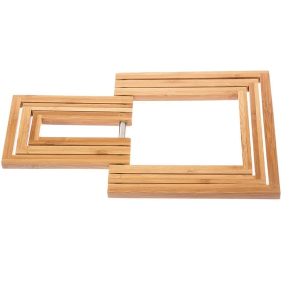 Βάση/Σουπλά Κατσαρόλας Επεκτεινόμενη S-d Bamboo 150086 34x34x19 cm - Μπεζ image 1