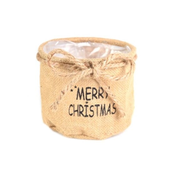 Χριστουγεννιάτικο Διακοσμητικό MSA Καλάθι Merry Christmas 13x11cm image 0