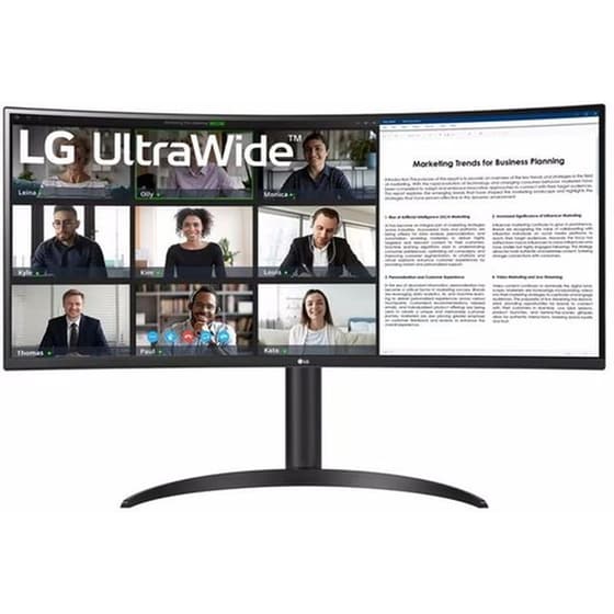 LG UltraWide 34WR55QK Monitor 34'' QHD VA Curved 100Hz 5ms image 0