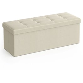 Ταμπουρέ Songmics Lsf77be 110x38x38cm - Εκρού