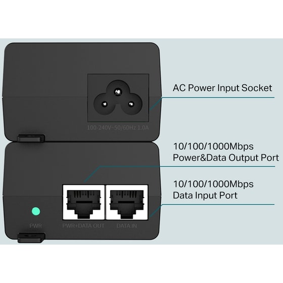TP-Link TL-POE160S Network Switch Unmanaged L2 PoE+ Injector image 1
