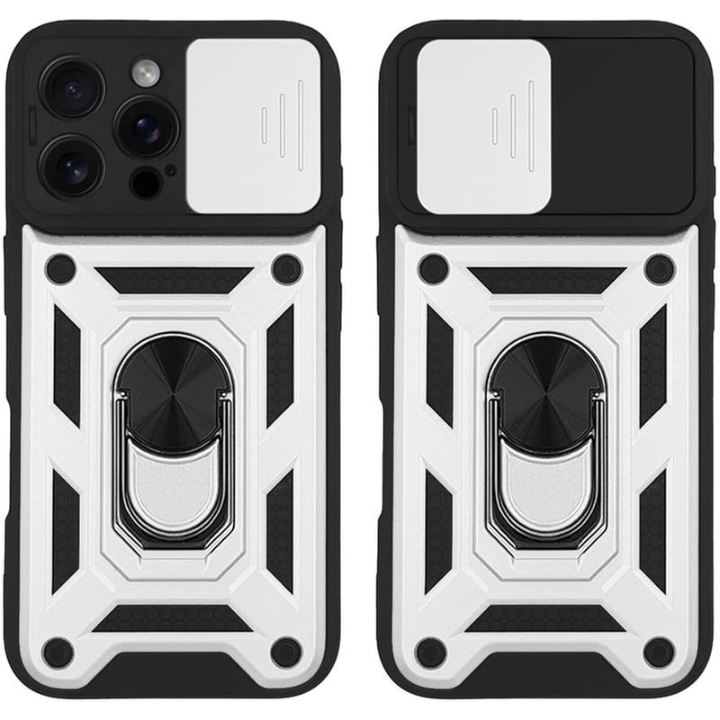 Θήκη Ring Armor Campro Sonique Για Apple Iphone 16 Pro Max Ασημί SONIQUE