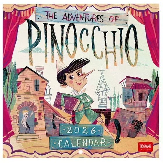 Ημερολόγιο Τοίχου Legami 2026 Pinocchio 18x18cm image 0