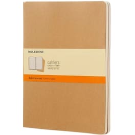 Σημειωματάριο Moleskine Cahier Journal Kraft Extra XL (3 Τεμάχια)