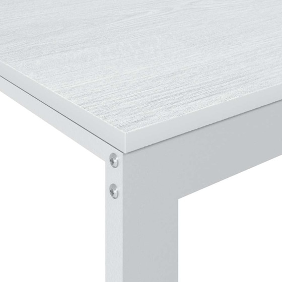 Γραφείο Υπολογιστή VidaXL από Μοριοσανίδα 110x60x73 cm - Λευκό image 4