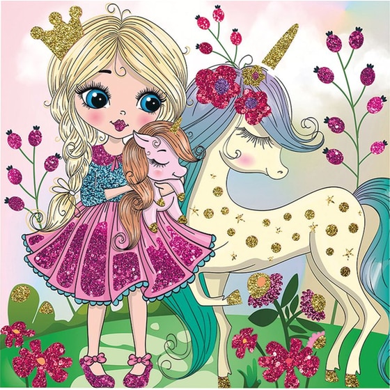 HappiHobbi Art Σετ Χειροτεχνίας με Glitter image 4