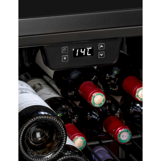LA SOMMELIERE LS117BLACK για 121 Μπουκάλια Μαύρο Συντηρητής Κρασιών image 10