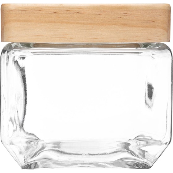 Βάζο Αποθήκευσης Τροφίμων Spitishop Γυάλινο 850ml - Διάφανο image 1