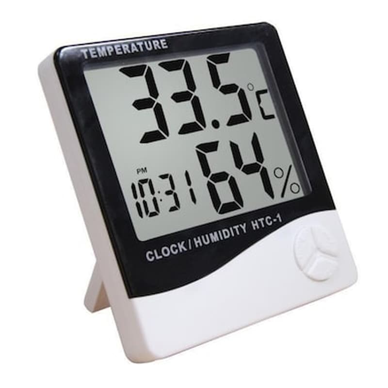 Ψηφιακό Θερμόμετρο – Υγρόμετρο Εσωτερικού Χώρου Htc-1