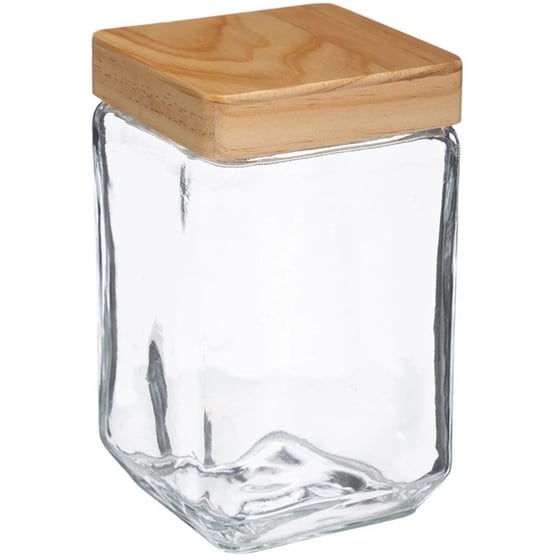 Βάζο Αποθήκευσης Τροφίμων Spitishop Γυάλινο 1.25lt - Διάφανο image 0