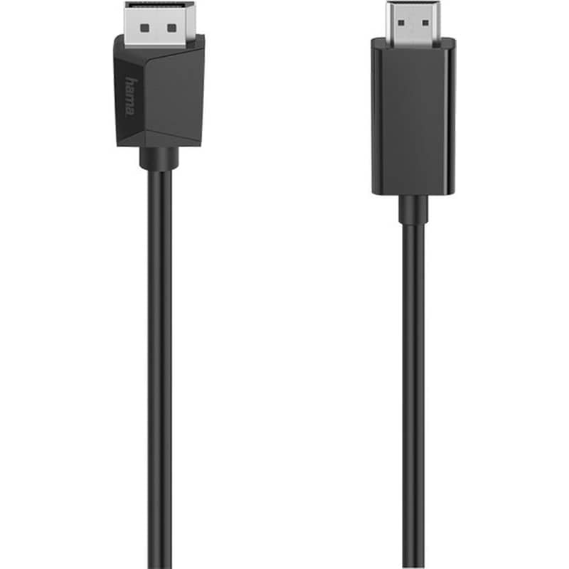 HAMA Καλώδιο Hama DisplayPort Plug - HDMI Plug, Ultra-HD 4K - 1.50 m