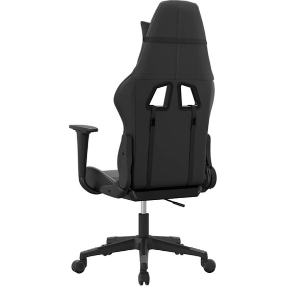 Καρέκλα Gaming VIDAXL 345449 με Ρυθμιζόμενα Μπράτσα από Τεχνητό Δέρμα - Μαύρο image 4