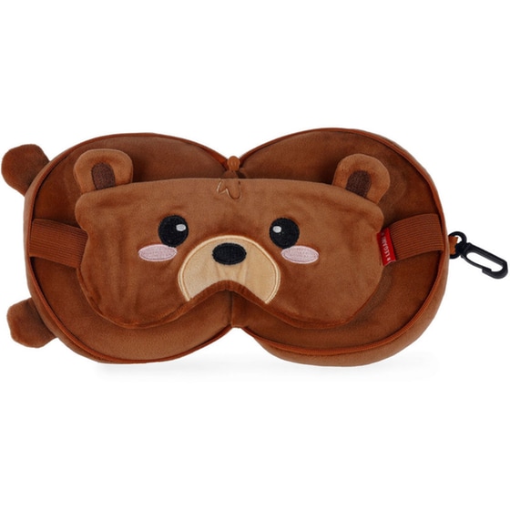 Μαξιλάρι Ταξιδιού με Μάσκα Moses Teddy Bear image 1