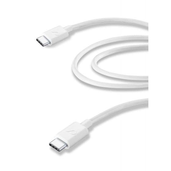 Καλώδιο δεδομένων Cellular Line Usb-C to Usb-C 2m - White image 0