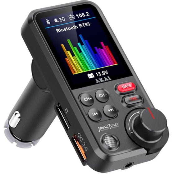 Car Transmitter Akai FMT-93BT Handsfree / USB / Aux / microSD image 3