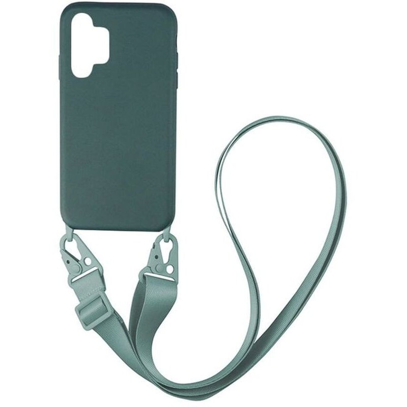 Θήκη Samsung Galaxy A32 5G - Sonique Carryhang Liquid Silicone Strap - Πράσινο