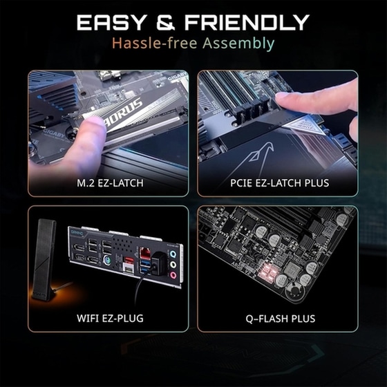 Gigabyte B850 AORUS ELITE WIFI7 ICE Motherboard ATX με AMD AM5 Socket image 5