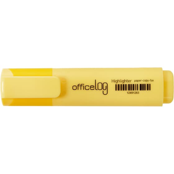 Μαρκαδόρος Υπογράμμισης Office Log Pastel Κίτρινο 2.0 mm image 0