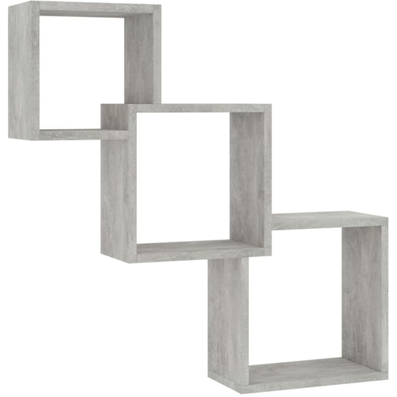 Ράφια VidaXL από Μοριοσανίδα 84.5x15 cm - Γκρι image 0