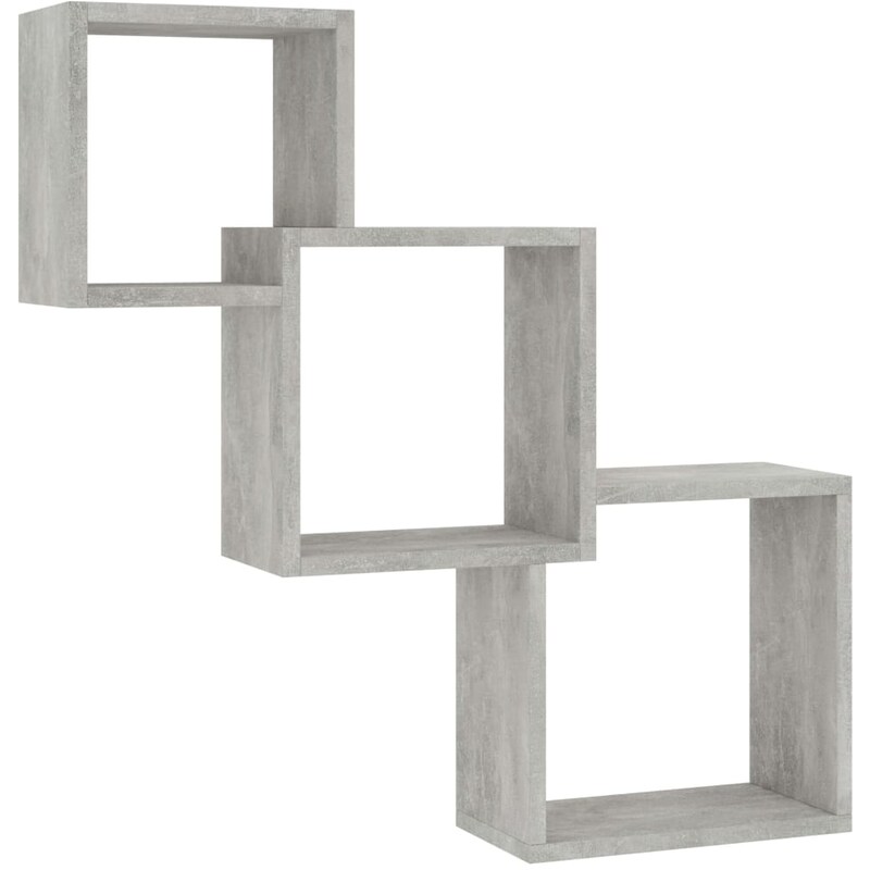 Ράφια VidaXL από Μοριοσανίδα 84.5x15 cm - Γκρι