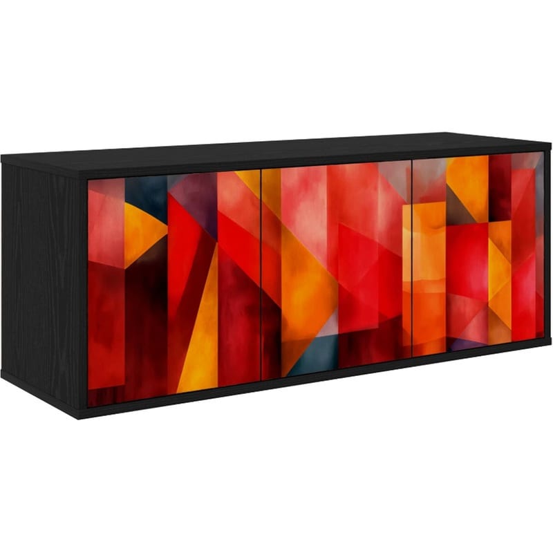 Έπιπλο Τηλεόρασης VidaXL HEESCH Επιτοίχιο 102 x 33 x 40 cm - Μαύρη Δρυς
