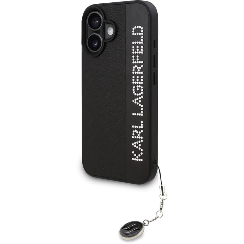 Θήκη Apple iPhone 16 - Karl Lagerfeld Rhinestones and Charm - Black