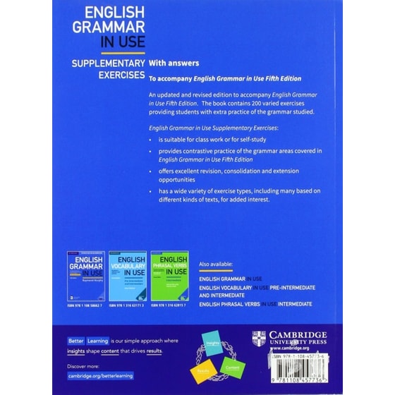 English Grammar in Use Supplementary Exercises Book with Answers image 1
