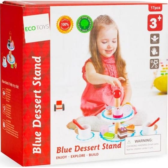 Παιδικό Ξύλινο Ecotoys Σετ Τσαγιού Με 14 Αξεσουάρ image 3