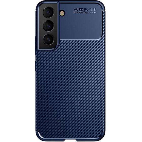 Θήκη Samsung Galaxy S22+ 5G - Ancus Autofocus Carbon Fiber - Μπλέ image 0