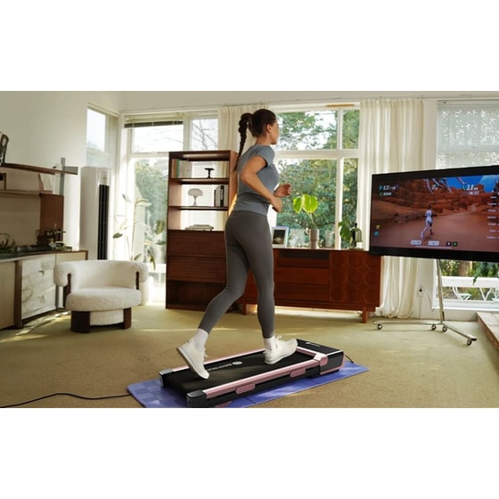 DEERUN Walking Pad Z10 Ηλεκτρικός Διάδρομος Γυμναστικής Ροζ image 10