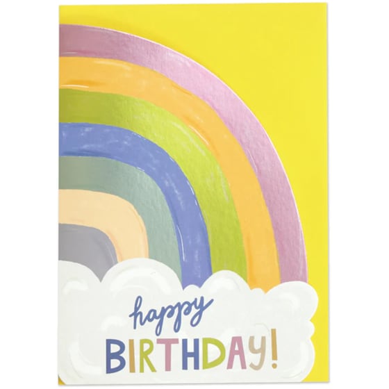 Ευχετήρια Κάρτα Γενεθλίων Ουράνιο Τόξο image 0