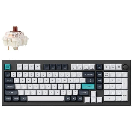 Keychron Q5 Max Gaming Ασύρματο Μηχανικό Πληκτρολόγιο Tactile Μαύρο (US) image 0