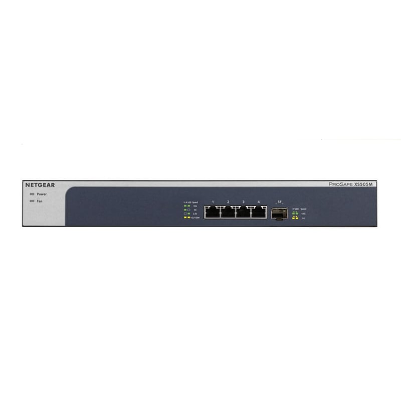 NETGEAR Netgear XS505M Network Switch Unmanaged L2 10G Ethernet (100/1000/10000 Mbps) Grey/Silver