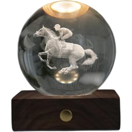 Διακοσμητικό&nbsp;Gingko Crystal&nbsp;Light&nbsp;3D&nbsp;Horse&nbsp;Race