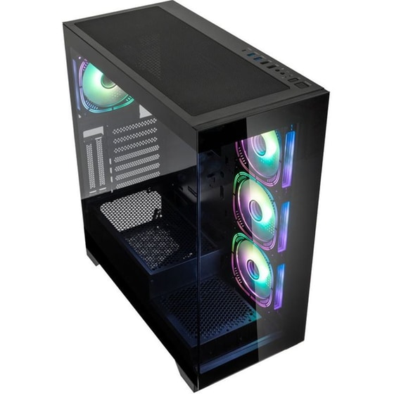 Κουτί Desktop Kolink Unity Peak ARGB Midi Tower Showcase - ATX 400mm Clearance 4 ARGB Fans - Μαύρο image 1