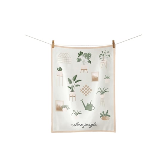 Πετσέτα Κουζίνας Chic Mic Urban Jungle Βαμβακερή 50x70cm - Πολύχρωμη image 0