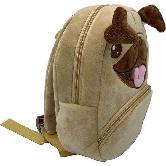 Τσάντα Πλάτης Νηπιαγωγείου Puckator Mopps Pug Plush image 3