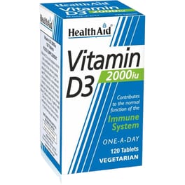 Health Aid Vitamin D3 2000IU - 120 ταμπλέτες