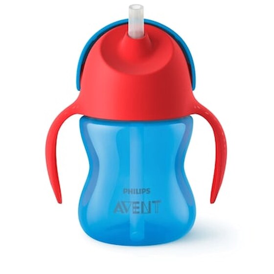 Philips Avent - Κύπελλο Με Καλαμάκι 200ml (μπλε-κόκκινο) image 0