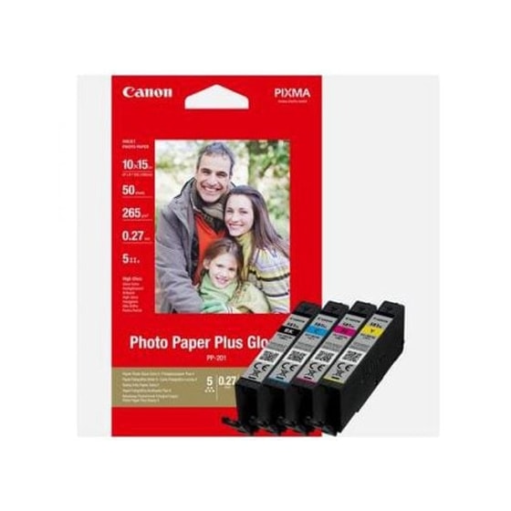 Canon CLI-581XL Κυανό / Ματζέντα / Κίτρινο / Μαύρο Πακέτο 4 Μελανιών Εκτυπωτή 2052C004AA image 0