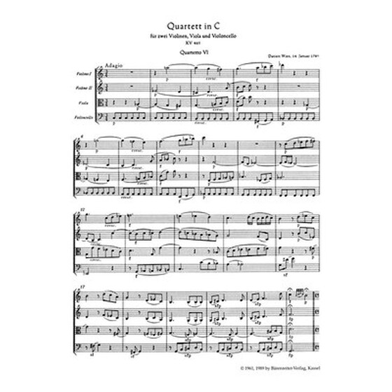 Βιβλίο Για Σύνολα Barenreiter Mozart - The Ten Celebrated String Quartets [pocket Score] image 3