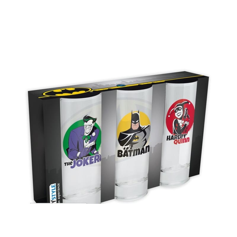 Σετ ποτήρια Abysse Corp DC Comics - 3 glasses set - Διάφανο με σχέδια ...