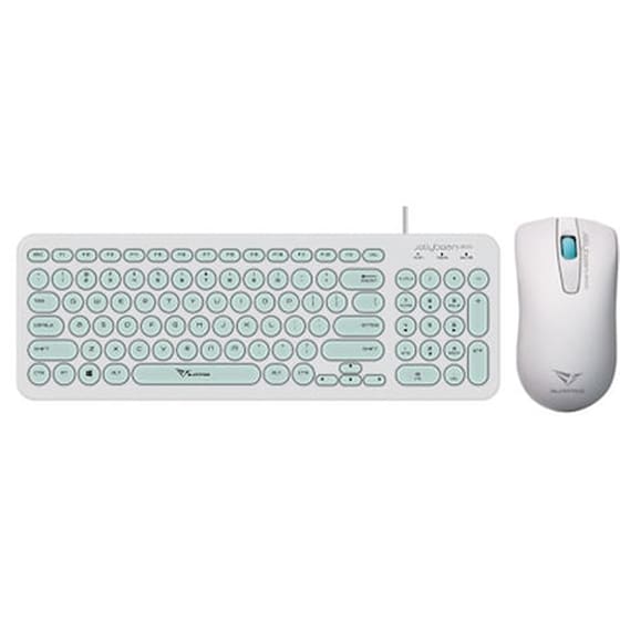 Alcatroz Jellybean U2000 Ενσύρματο Πληκτρολόγιο White/Mint (US) image 0