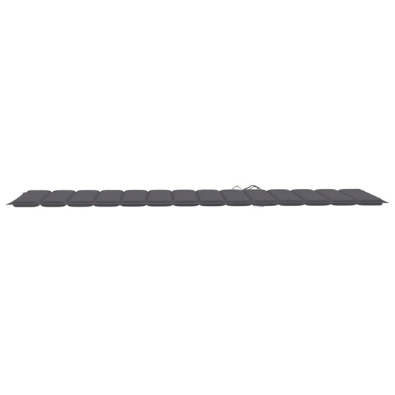 Ξαπλώστρα VidaXL από Μπαμπού 200x130x24-87 cm - Ανθρακί/Καφέ image 7