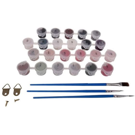 Ζωγραφική Με Νερομπογιές Σε Αριθμημένες Περιοχές Σχέδιο Eiffel Tower image 1